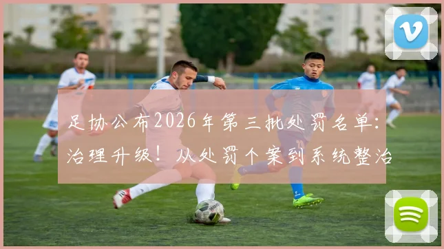 足协公布2026年第三批处罚名单：治理升级！从处罚个案到系统整治，推动行业生态净化